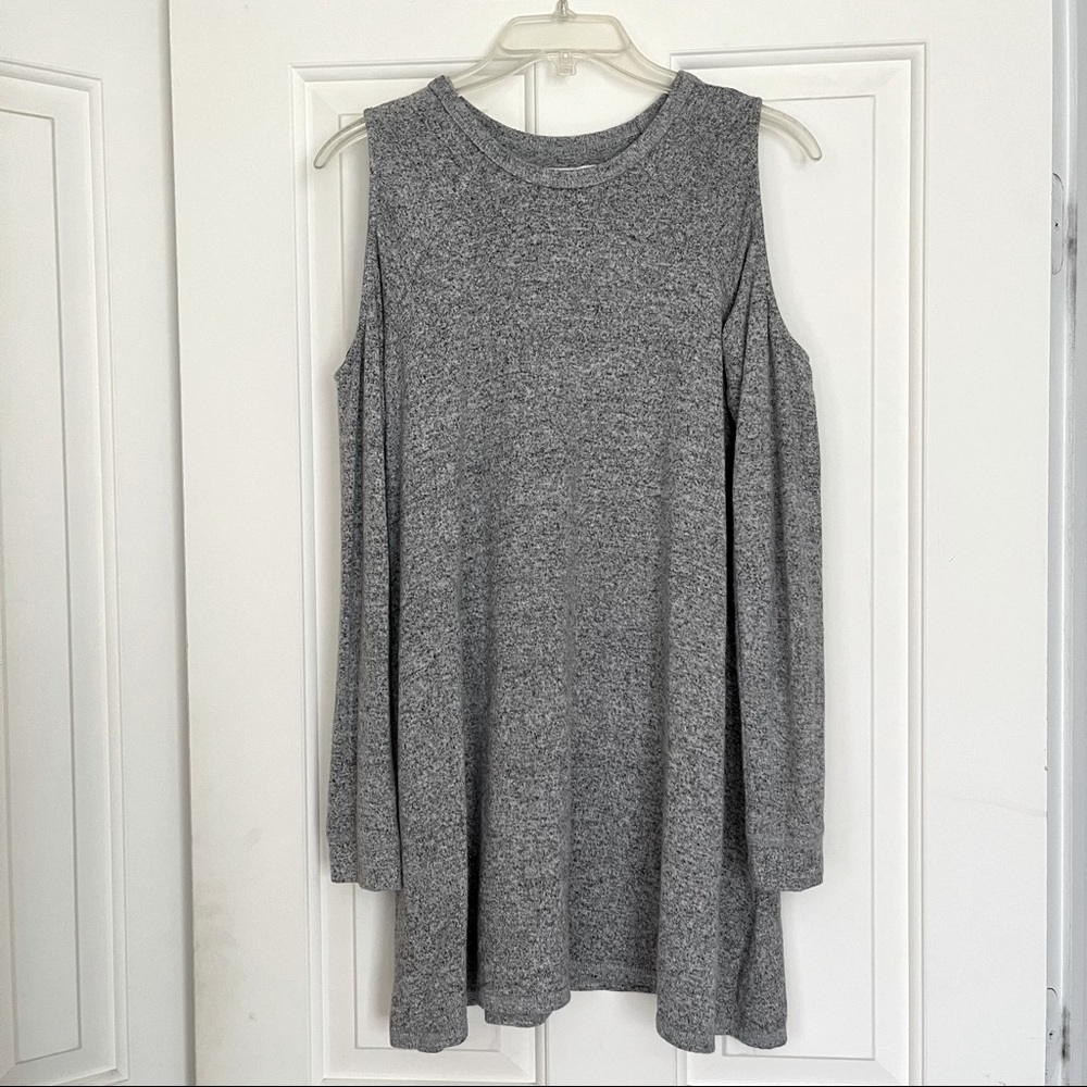 Abercrombie & Fitch Cold Shoulder Knit Mini Dress S